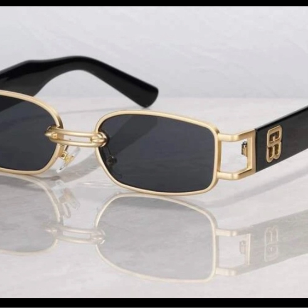 Gold and Black Sunglasses